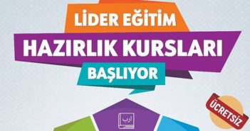 Lider Eğitim Hazırlık Kursları Başlıyor!
