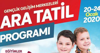 Gençlik Gelişim Merkezleri Ara Tatil Programı Başlıyor