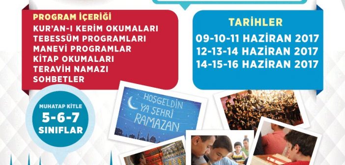 Ramazan İhya Kampları Başlıyor.